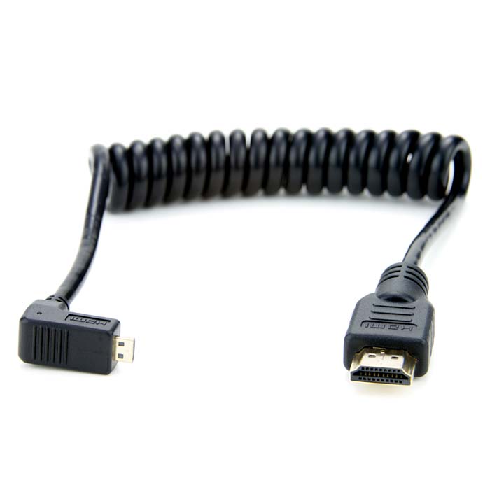 CABLE ATOMOS ACODADO MICRO-HDMI A FULL HDMI (30 CM)