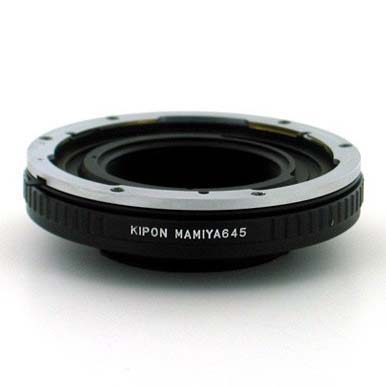 ADAPTADOR KIPON DE OBJETIVO MAMIYA 645 EN CUERPO NIKON KIPON 