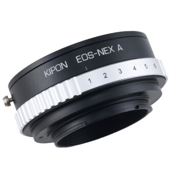 ADAPTADOR KIPON DE OBJETIVO CANON EOS C/ARO EN CUERPO NEX