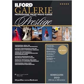 PAPEL ILFORD A4 25H GALERIE PRESTIGE SEMIGLOSS DUO 250 GR ILFORD 