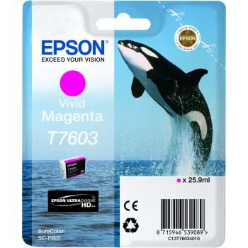 TINTA EPSON T7603 MAGENTA VIVO P/SC-P600 25.9 ML