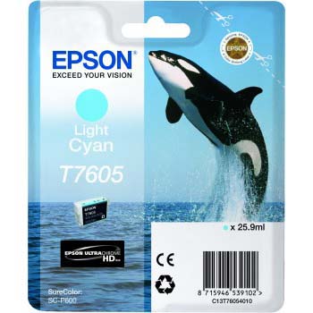 TINTA EPSON T7605 CIAN CLARO P/SC-P600 25.9 ML