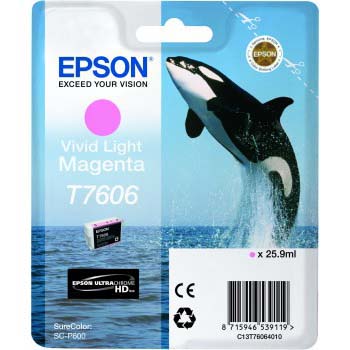 TINTA EPSON T7606 MAGENTA VIVO CLARO P/SC-P600 25.9 ML