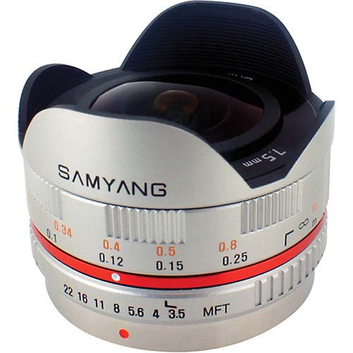 OBJETIVO SAMYANG 7.5/3.5 MFT FISHEYE (SILVER)