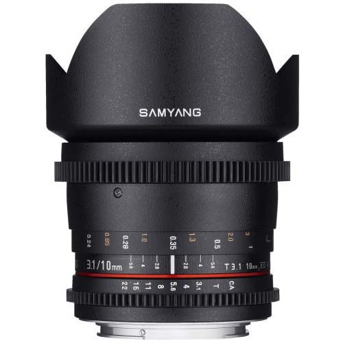 OBJETIVO SAMYANG 10 T3.1 EOS EFS V-DSLR II ED AS NCS CS SAMYANG 