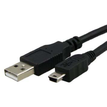 CABLE USB 2.0 A Mini USB 5 pin (5 mts)