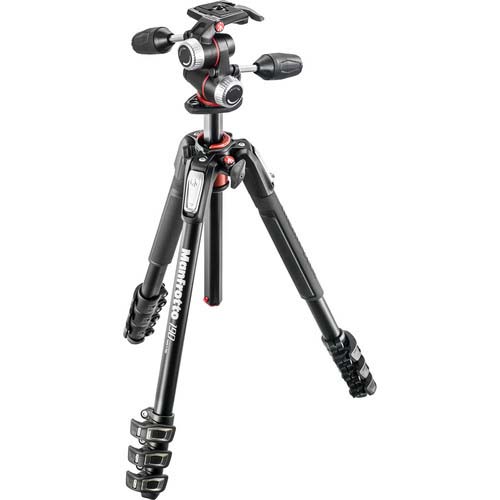 TRIPODE MANFROTTO MK190XPRO4-3W CON ROTULA 3 WAY
