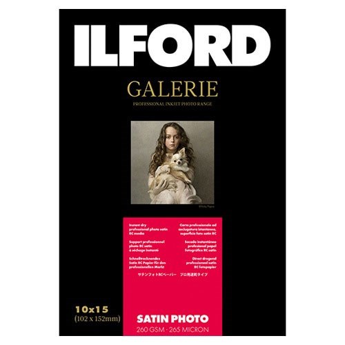 PAPEL ILFORD 10X15 100H GALERIE SATIN PHOTO 260 GR