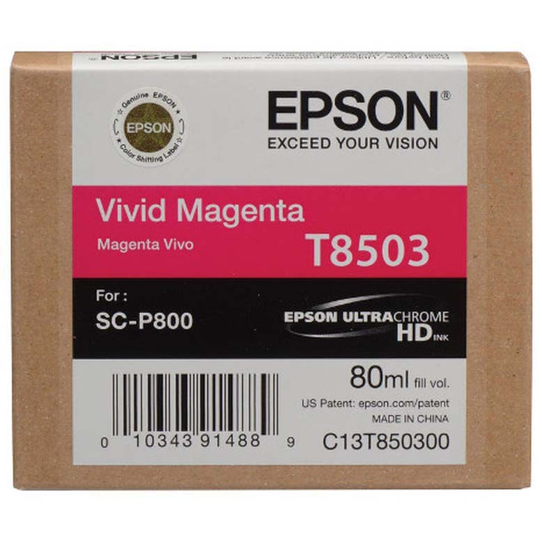 TINTA EPSON T8503 VIVID MAGENTA P/SURECOLOR SC-P800 80 ML EPSON 