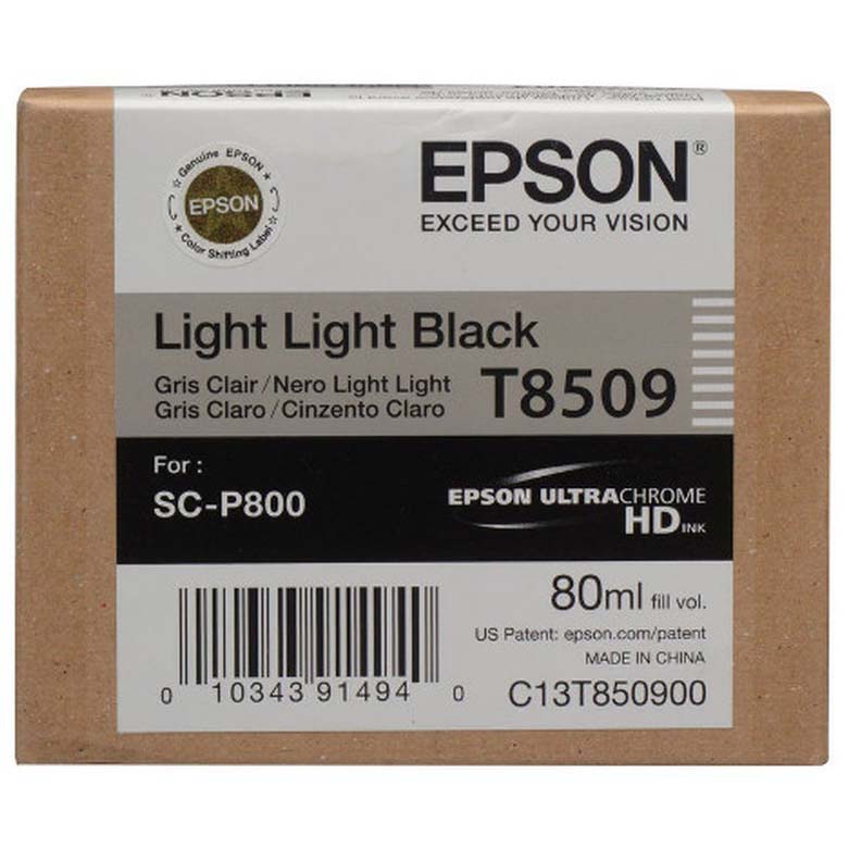 TINTA EPSON T8509 GRIS CLARO P/SURECOLOR SC-P800 80 ML EPSON 