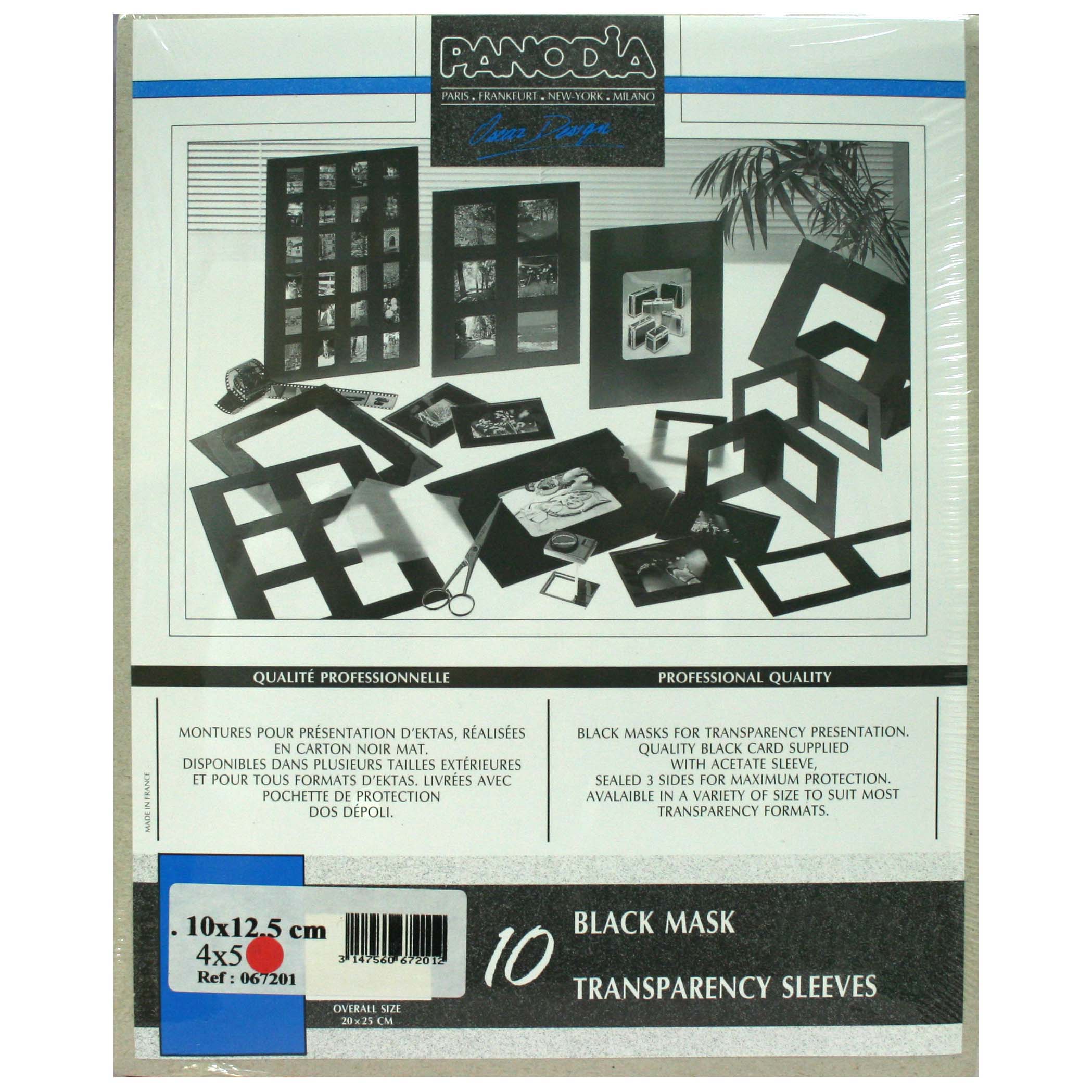 MASCARILLAS PANODIA 10X12.5 (10) EXT 15X20 CARTON + BOLSA