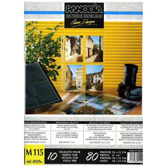 HOJAS PANODIA \'PRINTS\' M115 10H P/10X15 TRANSPARENTES