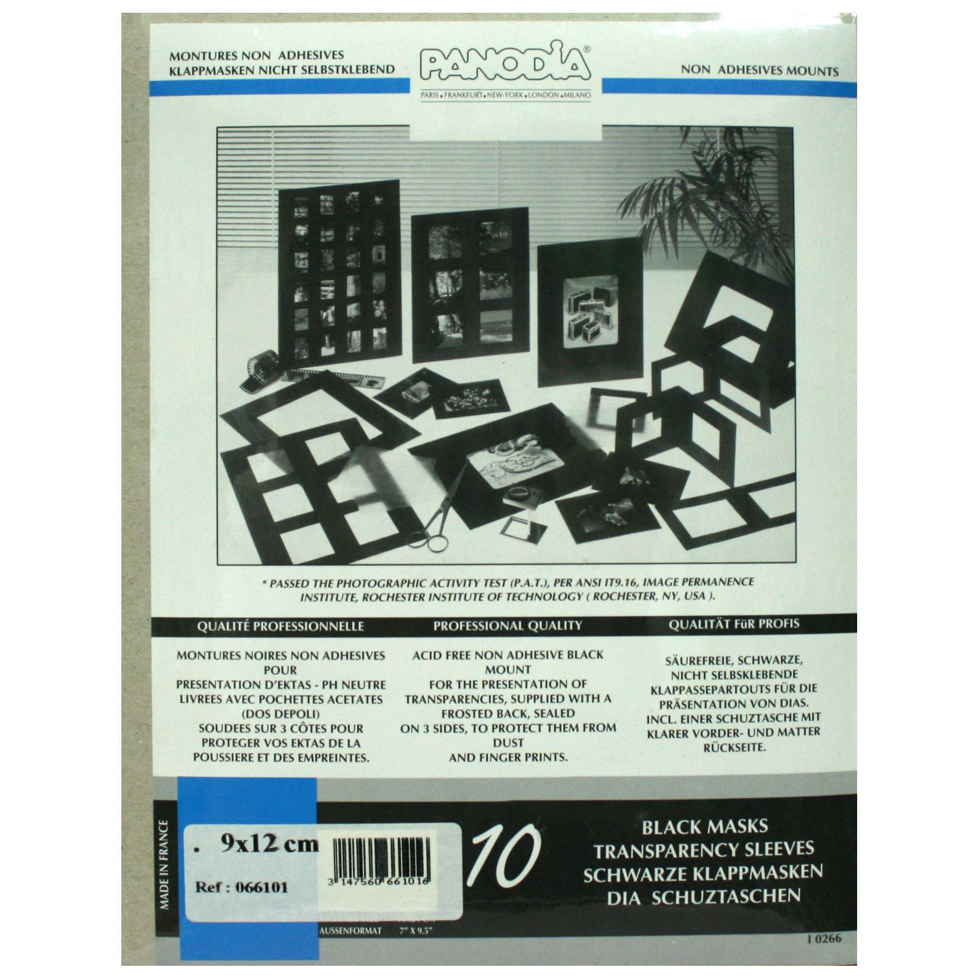 MASCARILLAS PANODIA 9X12 (10) EXT 20X25 CARTON + BOLSA