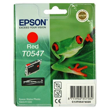 TINTA EPSON T0547 ROJO PARA R800 R1800 13 ML