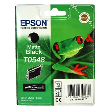 TINTA EPSON T0548 NEGRO MATE PARA R800 R1800 13 ML