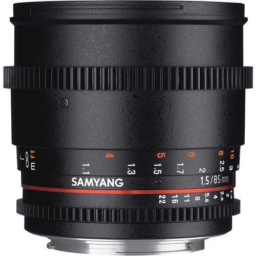 OBJETIVO SAMYANG 85 T1.5 NIKON V-DLSR II AS IF UMC