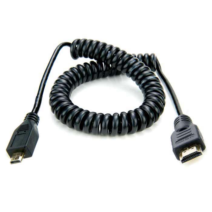CABLE ATOMOS ESPIRAL MICRO HDMI A FULL HDMI (50CM)