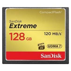 TARJETA CF 128 GB SANDISK EXTREME (120 MB/S  800X)