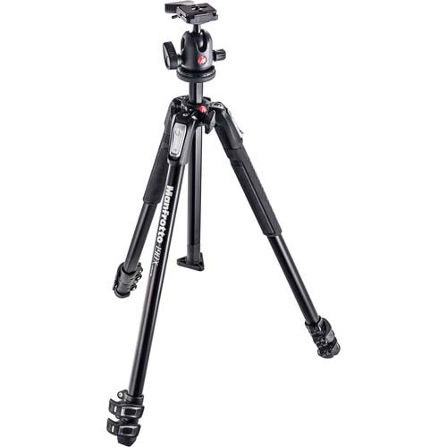 TRIPODE MANFROTTO MK190X3 CON ROTULA 496RC2