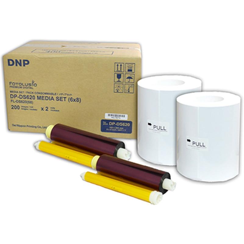 KIT DE IMPRESION DNP 102X152 MM 800 COP 15X20 (400) DS620