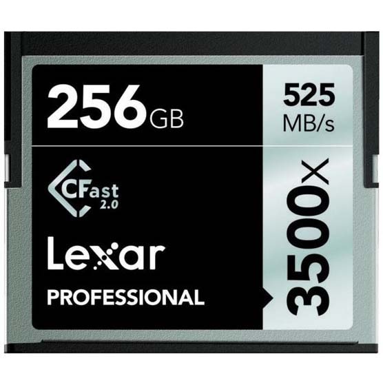 TARJETA CFAST 256 GB LEXAR 2.0 3500X PROFESIONAL
