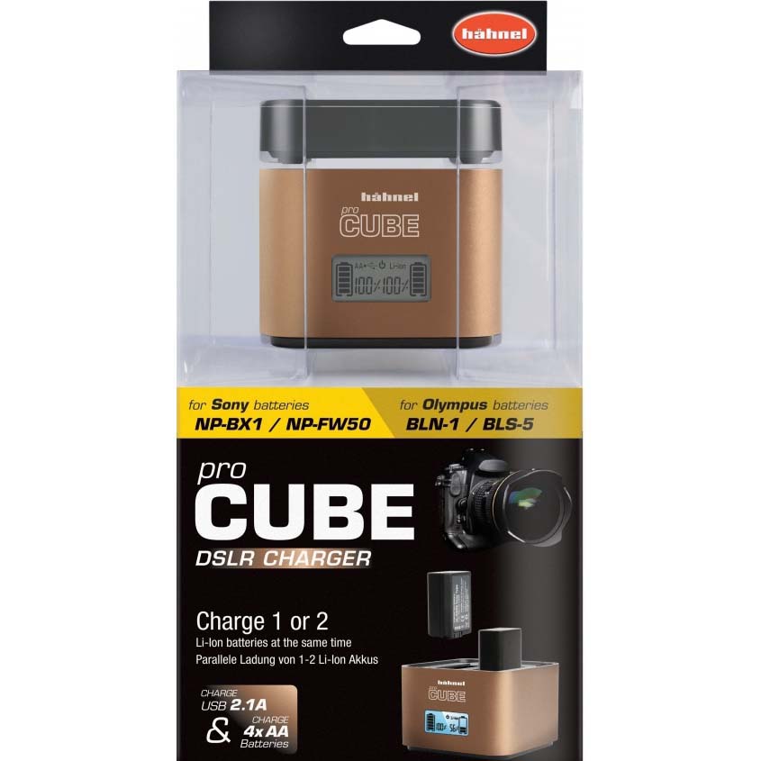 CARGADOR HAHNEL PROCUBE DUAL OLYMPUS/SONY