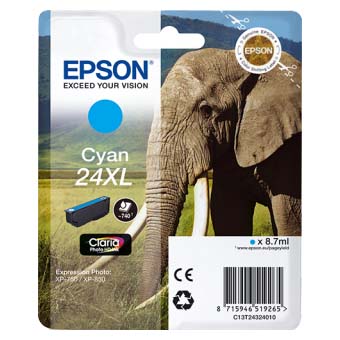 TINTA EPSON T2432 CIAN PARA XP-760  8.7 ML
