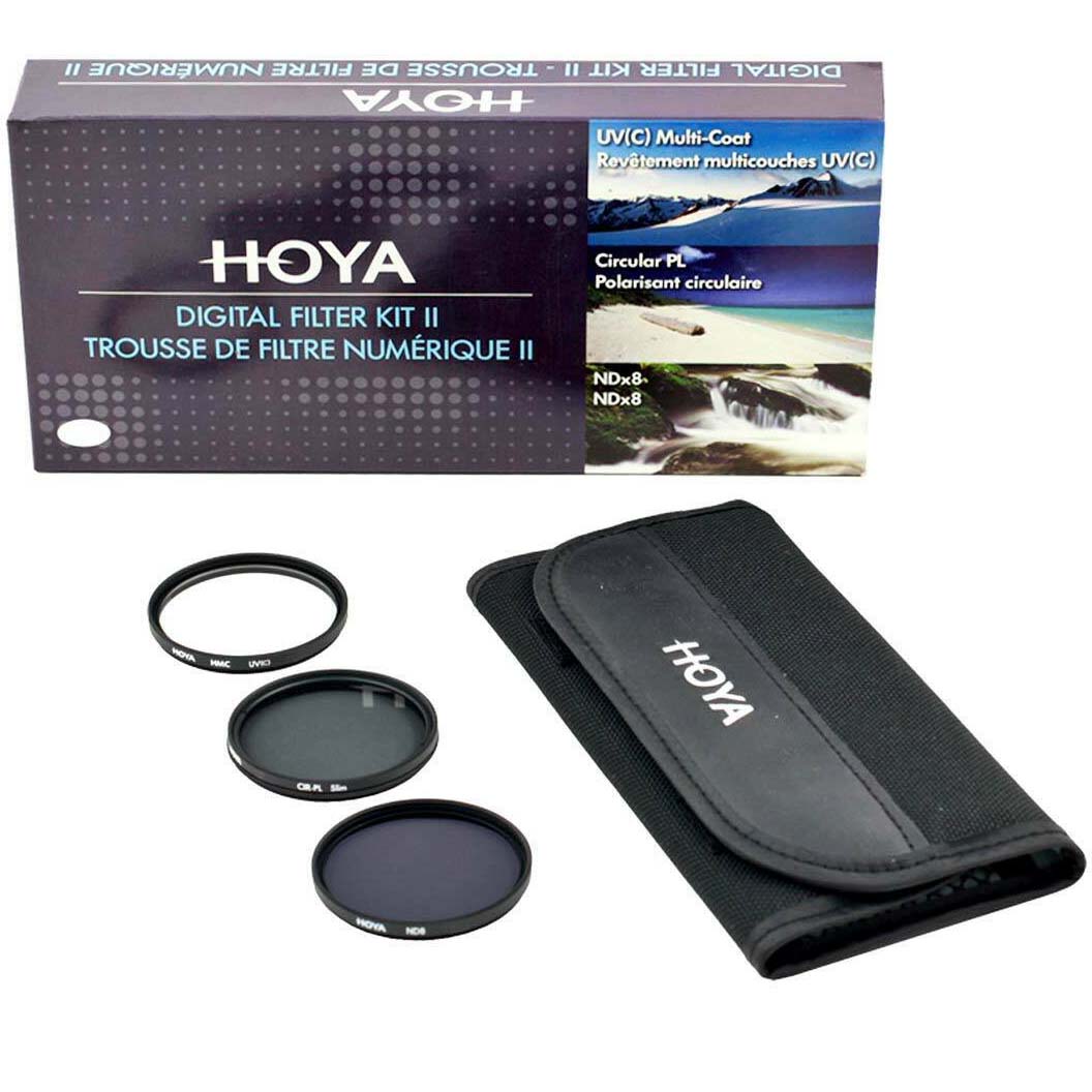 KIT DE FILTROS HOYA 72 MM (POLARIZADOR CIRCULAR + UV + ND8)