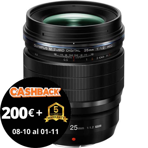 OBJETIVO OM SYSTEM AF 25/1.2 PRO ED MFT (BLACK)