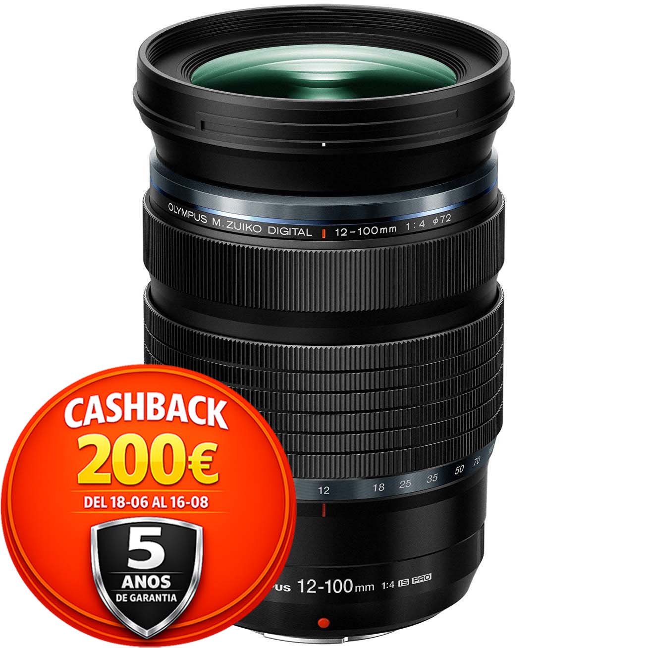 OBJETIVO OLYMPUS AF 12-100/4 PRO ED MFT (BLACK)
