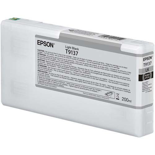 TINTA EPSON T9137 LIGHT BLACK 200 ML P/SC-P5000