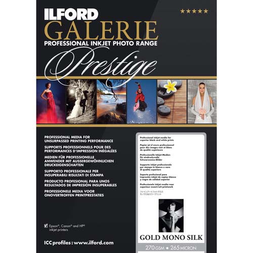 PAPEL ILFORD 13X18 100H GALERIE PRESTIGE GOLD MONOSILK 270GM
