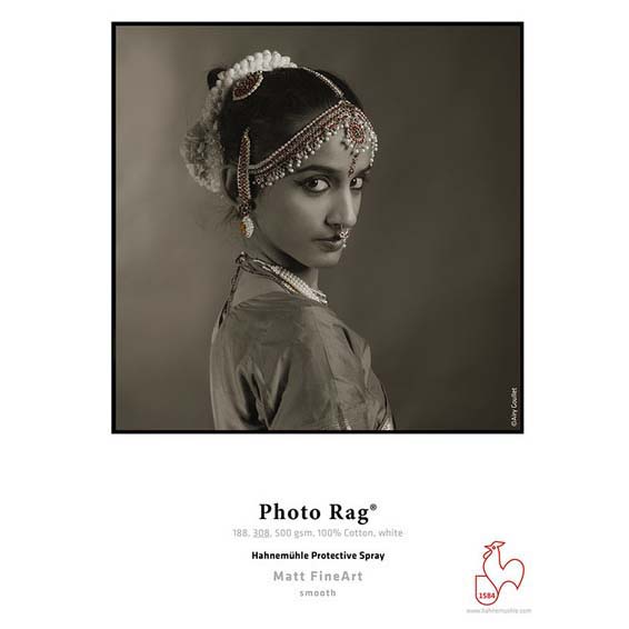 PAPEL HAHNEMUEHLE PHOTO RAG 308 GR A2 25H DECKLE EDGE