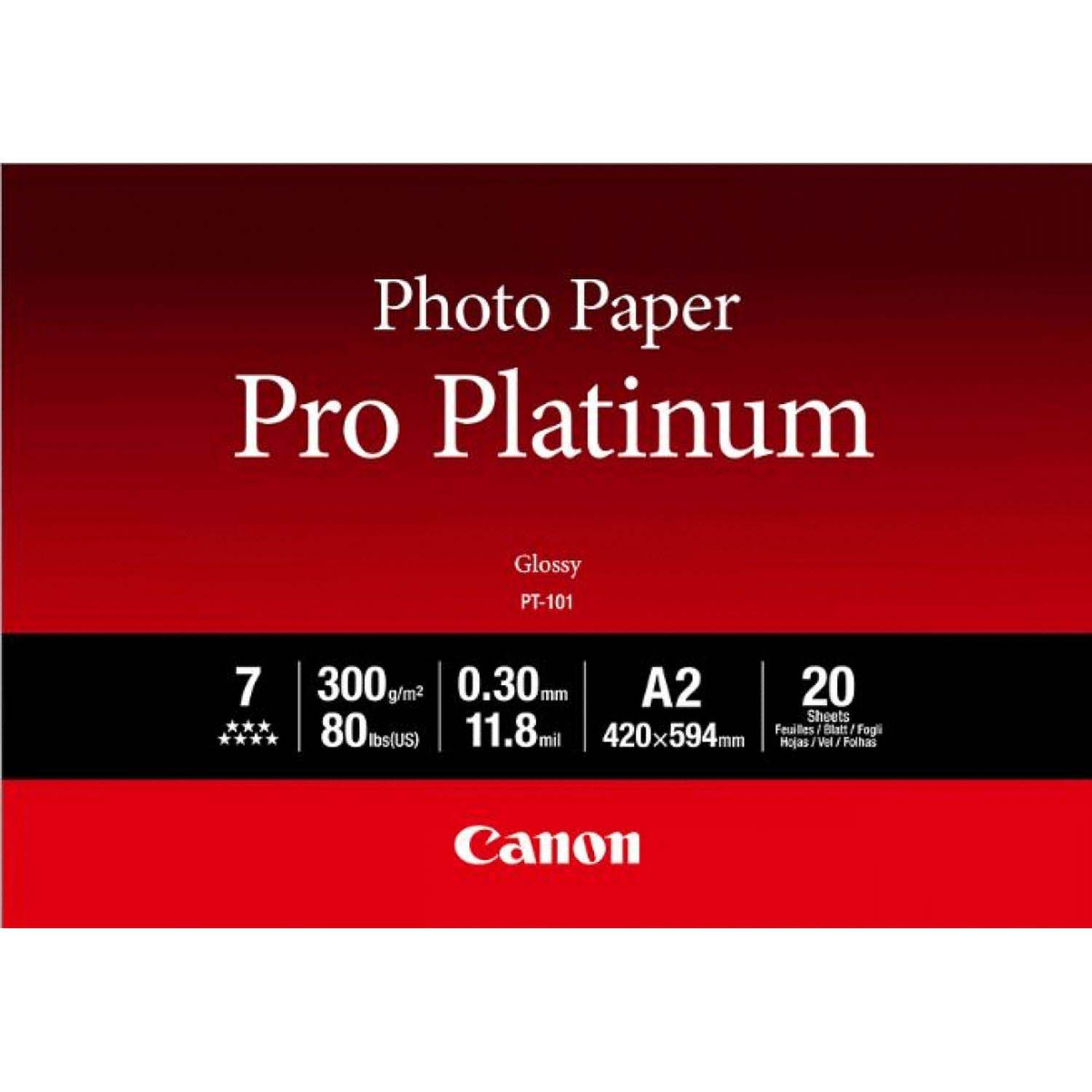 PAPEL CANON A2 PT-101 20H 300G PRO PLATINUM