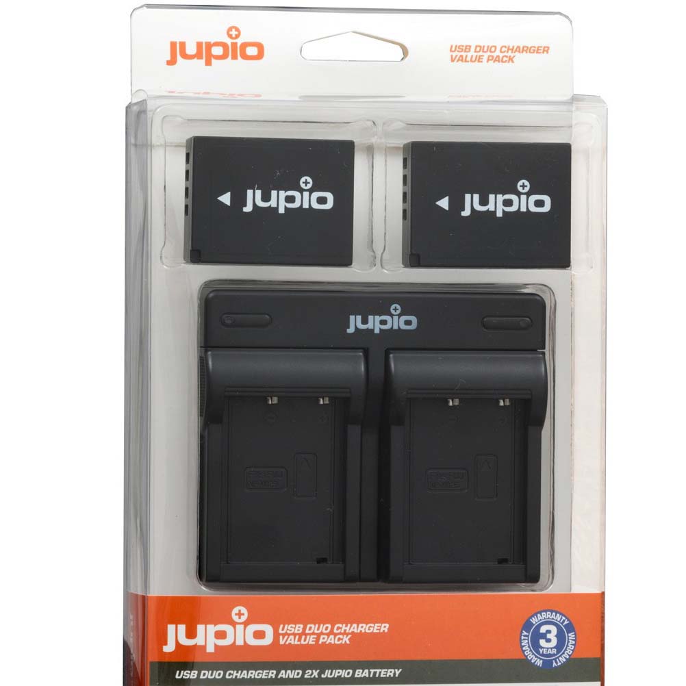 CARGADOR JUPIO USB CON 2 BATERIAS NP-FW50