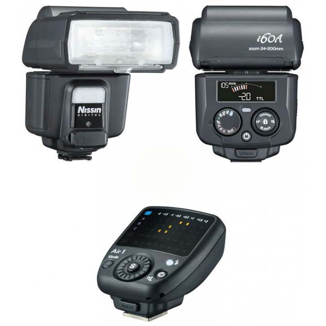 KIT FLASH NISSIN 2 I60A FUJI + TRANSMISOR AIR 1