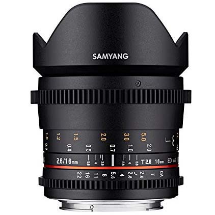 OBJETIVO SAMYANG 16 T2.6 NIKON V-DSLR II ED AS UMC