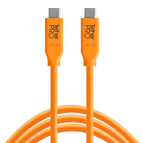 CABLE TETHERPRO USB-C TO USB-C 4.6 MTS (CUC15-ORG)
