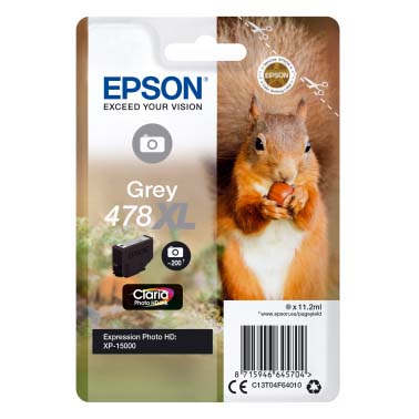 TINTA EPSON T04F6 GRIS 478XL 11.2ML P/XP-15000