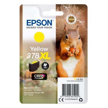 TINTA EPSON T3794 AMARILLO 378XL 9.3ML P/XP-15000