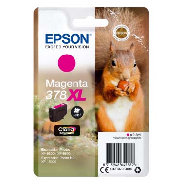 TINTA EPSON T3793 MAGENTA 378XL 9.3ML P/XP-15000