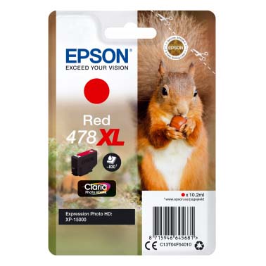 TINTA EPSON T04F5 ROJA 478XL 10.2ML P/XP-15000