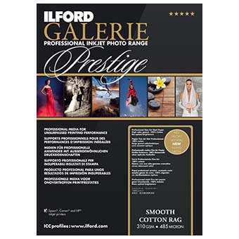 PAPEL ILFORD A3+ 25H GALERIE PRESTIGE SMOOTH COTTON 310 GR