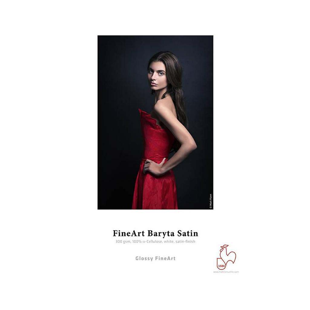 PAPEL HAHNEMUEHLE FINEART BARITA SATIN 300 GR 36 X12 MTS