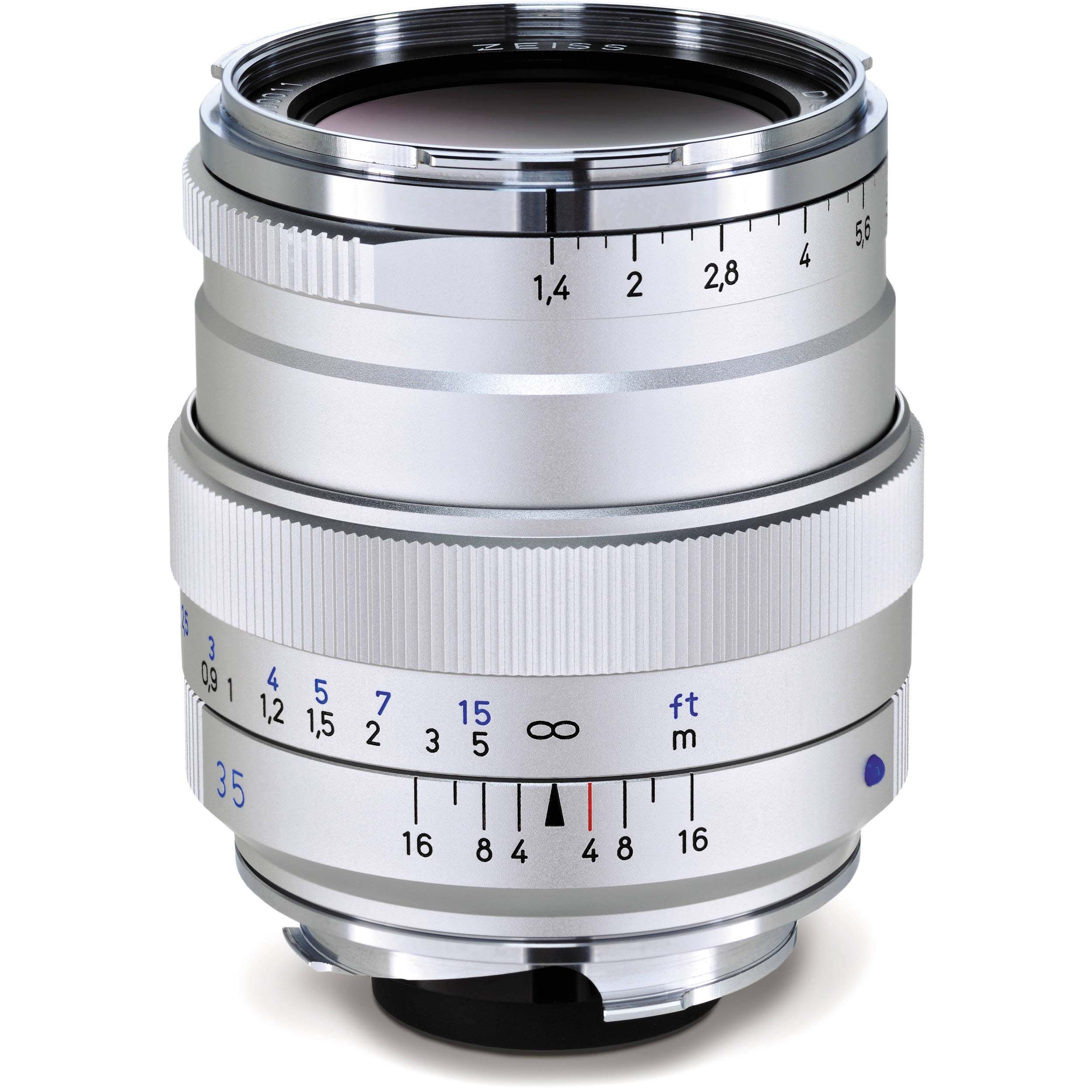 OBJETIVO ZEISS 35/1.4 DISTAGON T ZM PLATA