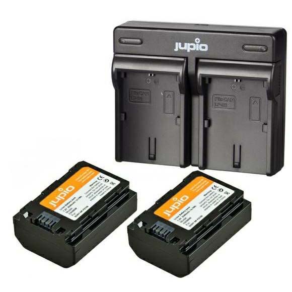CARGADOR JUPIO USB CON 2 BATERIAS NP-FZ100