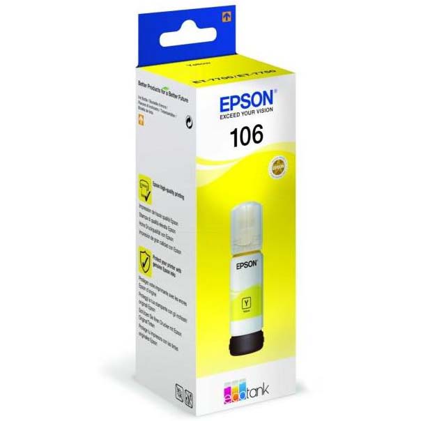 TINTA EPSON 106 AMARILLO 70 ML P/ET-7700/ET7750 (T00R4)
