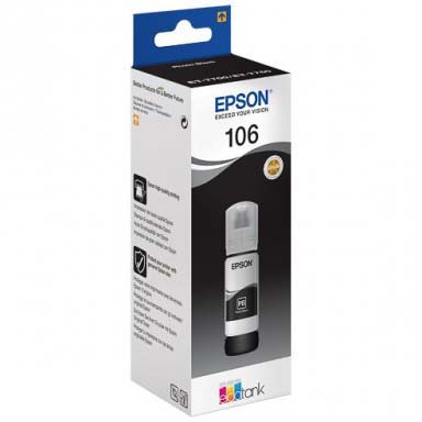 TINTA EPSON 106 NEGRO 70 ML (PB) P/ET-7700/ET7750 (T00R1)