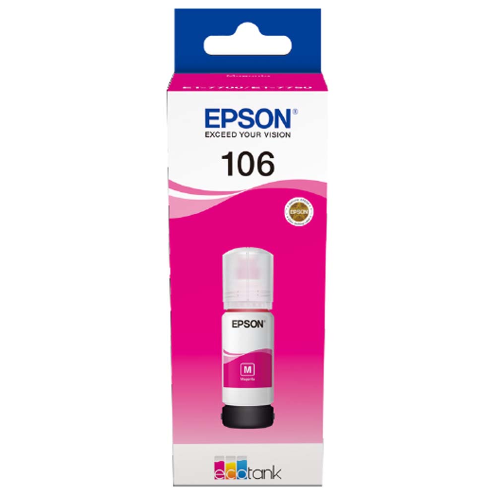 TINTA EPSON 106 MAGENTA 70 ML P/ET-7700/ET7750 (T00R3)