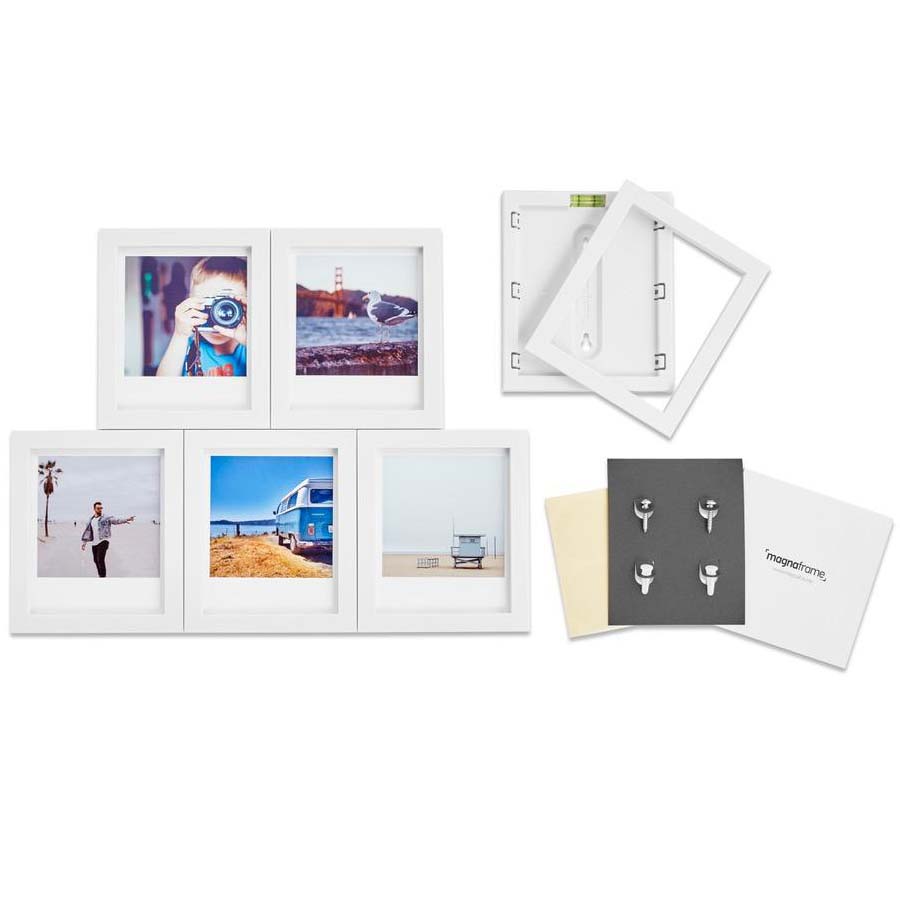 MAGNAFRAME SET 6 MARCOS WHITE P/FUJI INSTAX MINI